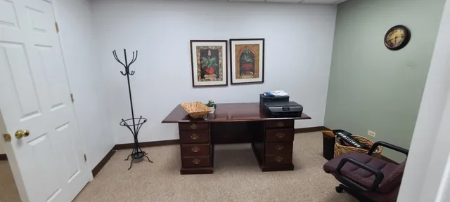 a view of workspace with a window