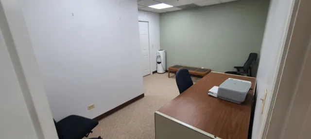 view of living room with furniture and wooden floor