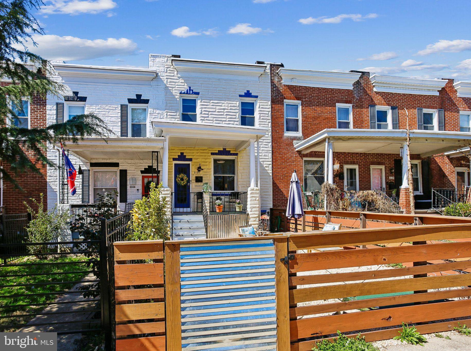 3124 Chestnut Avenue Baltimore, MD 21211 - Photo 1 of 25 Charming row homes with vibrant facades.
