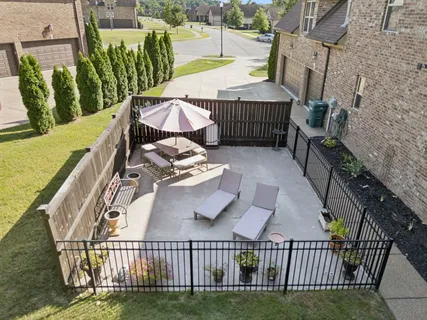 a view of a lake with a mountain in the background