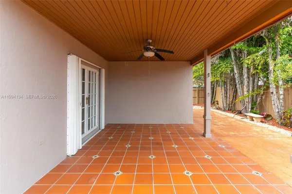 a view of a room with a patio