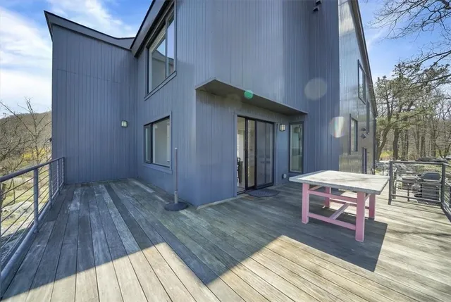 a outdoor space with furniture