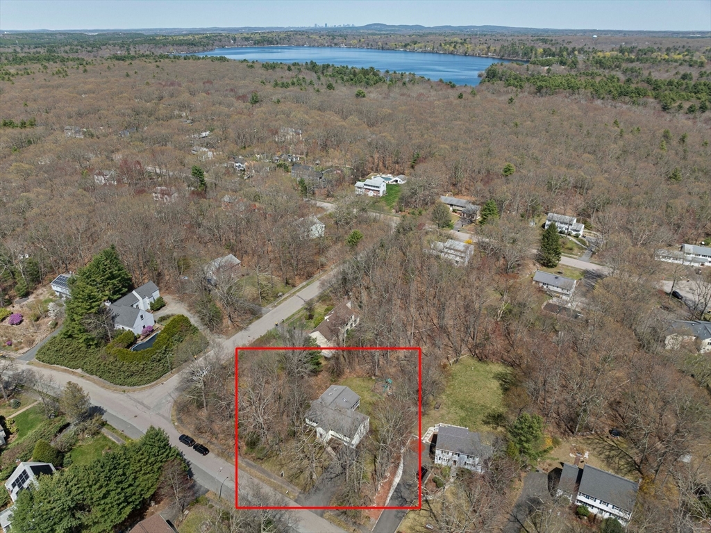 20 Condor Road Sharon, MA 02067 - Photo 37 of 41 an aerial view of a houses with a lake