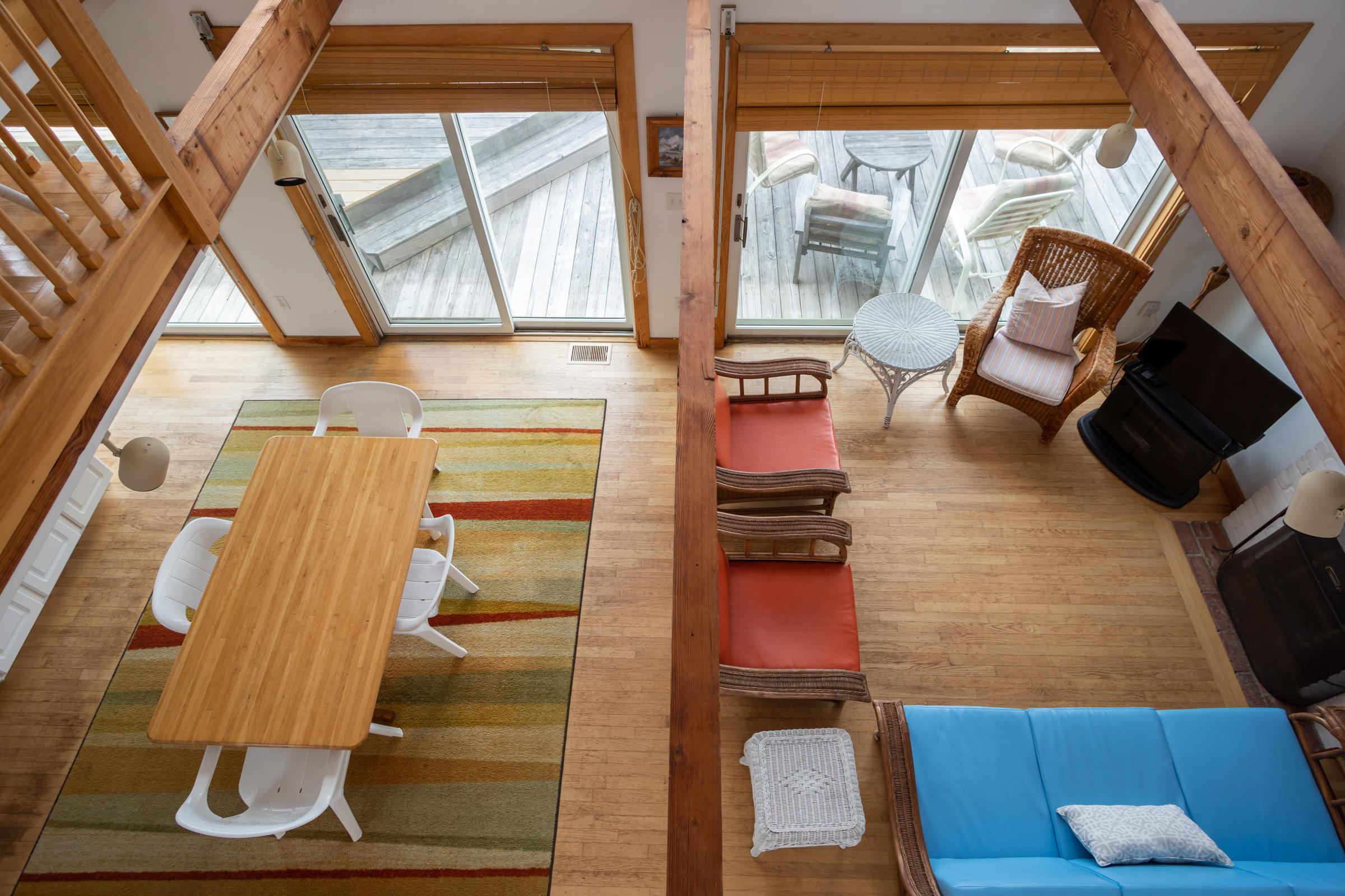 35 Bayberry Lane Eastham, MA 02642 - Photo 24 of 42 a door view with chair and wooden floor