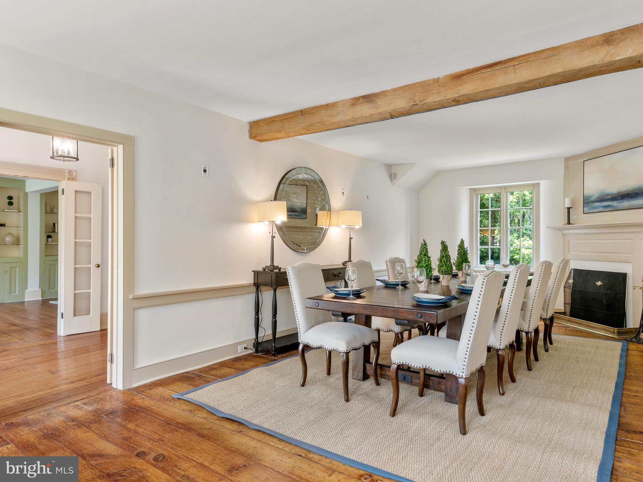 9 Marlborough Road Newtown Square, PA 19073 - Photo 16 of 83 Dining Room w/ Fireplace