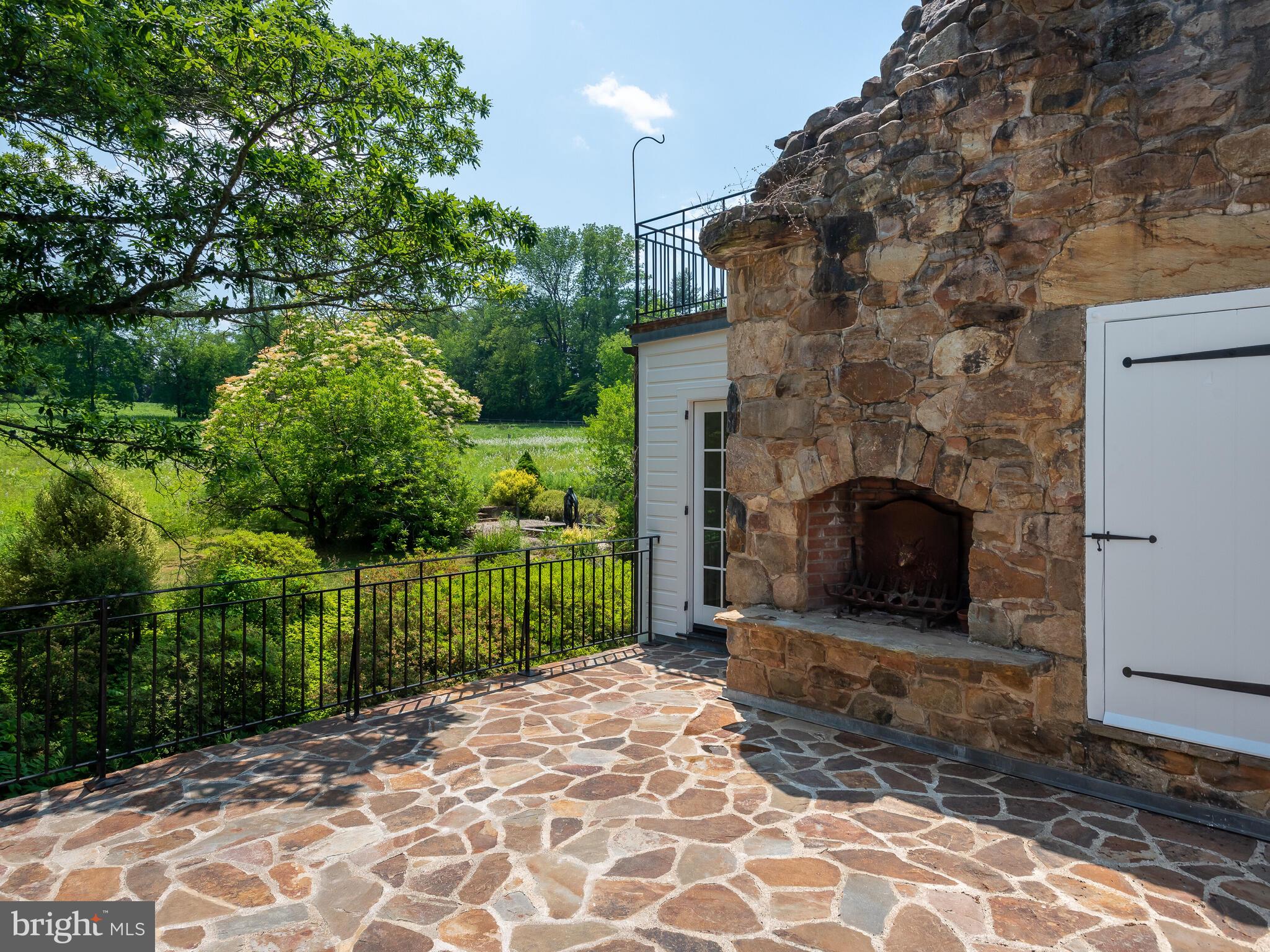 9 Marlborough Road Newtown Square, PA 19073 - Photo 32 of 83 Terrace w/Fireplace off Breakfast & Family Rms.