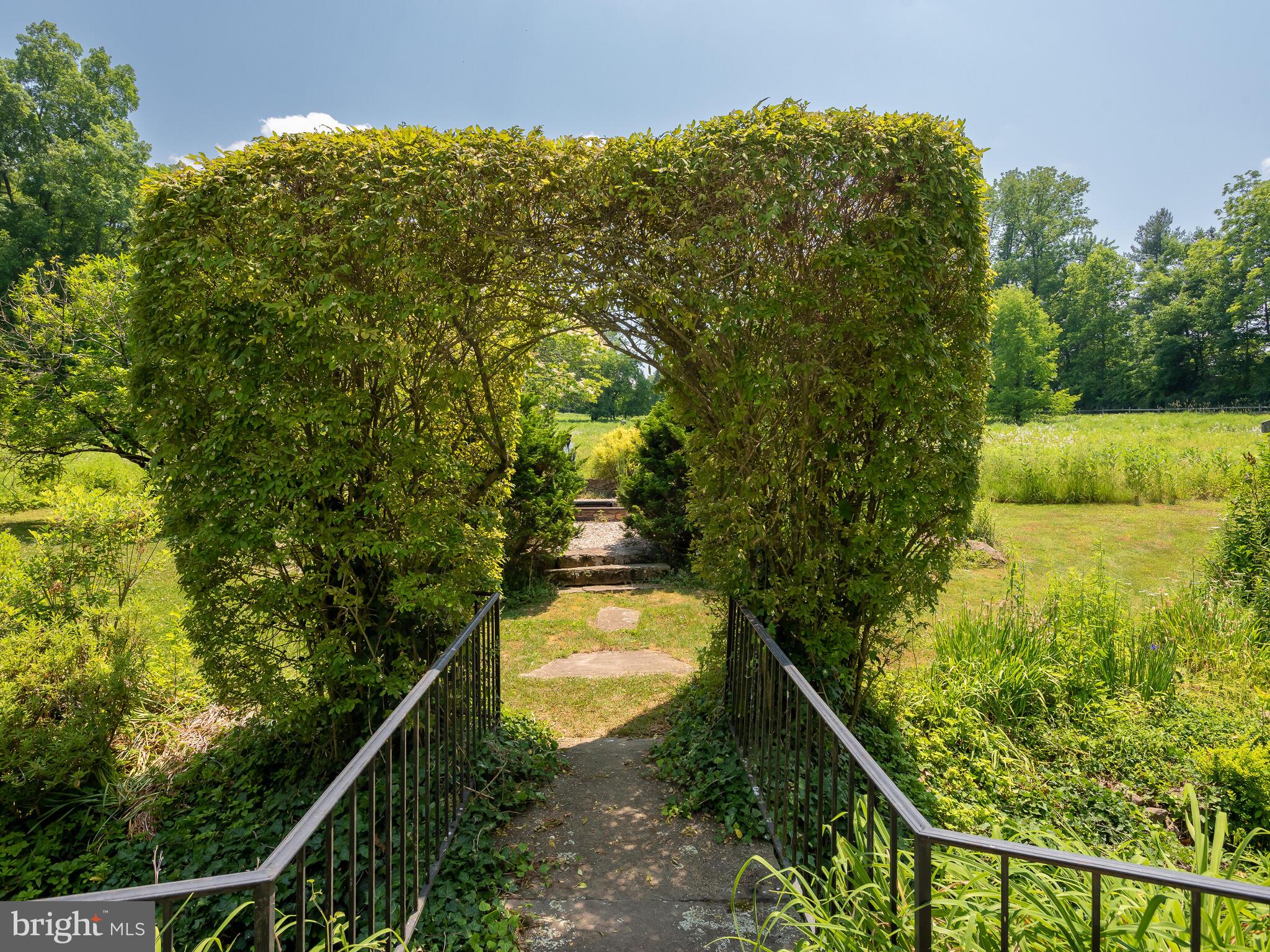 9 Marlborough Road Newtown Square, PA 19073 - Photo 57 of 83 Walkway to Fountain from Terrace