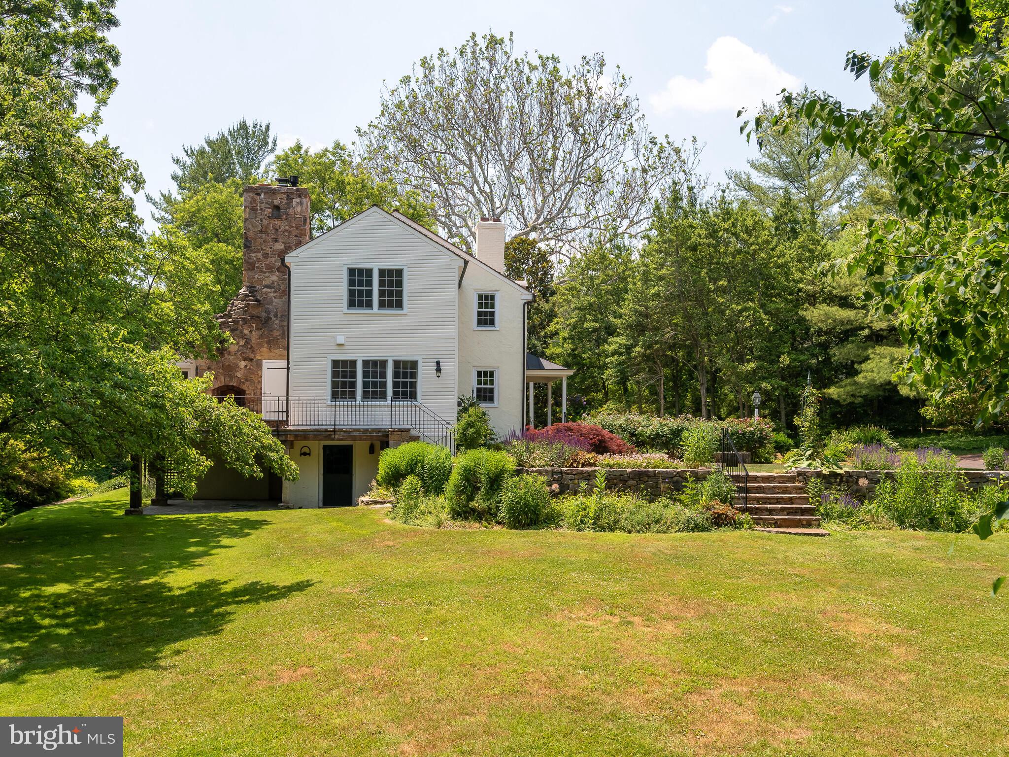 9 Marlborough Road Newtown Square, PA 19073 - Photo 6 of 83 Side Facade View from Pond & Garage