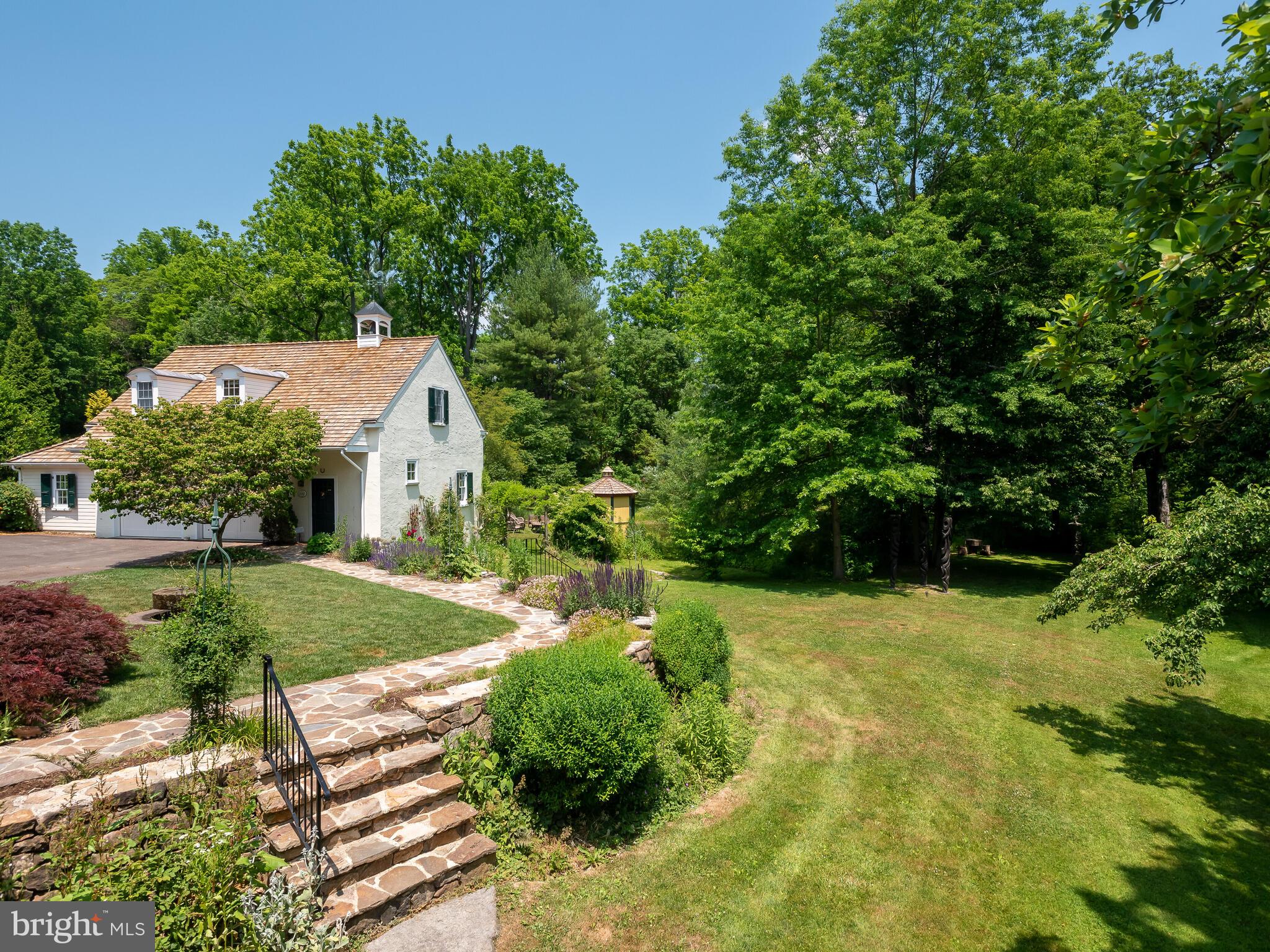 9 Marlborough Road Newtown Square, PA 19073 - Photo 64 of 83 Steps Down from Drive and Entry Area by Terrace