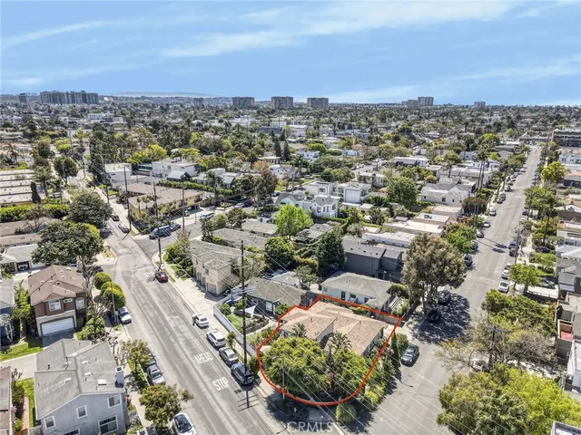 an aerial view of a city with lots of residential buildings