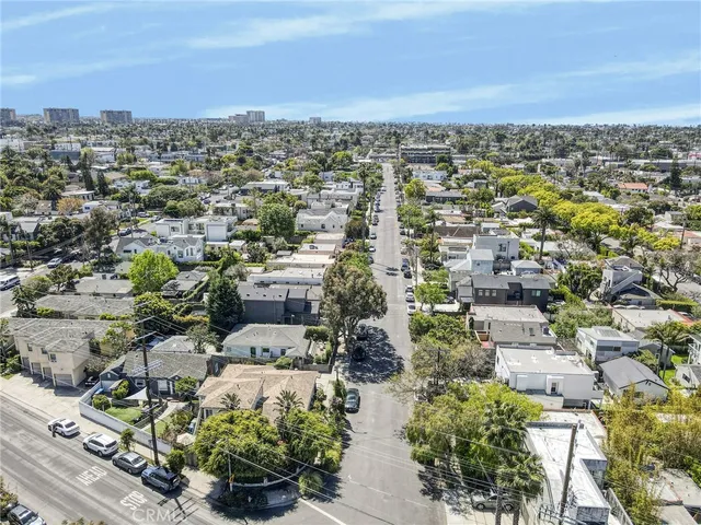 an aerial view of a city with lots of residential buildings