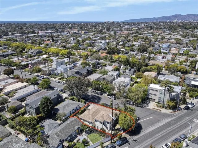 an aerial view of a city