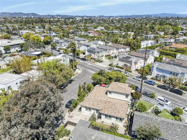 an aerial view of multiple house