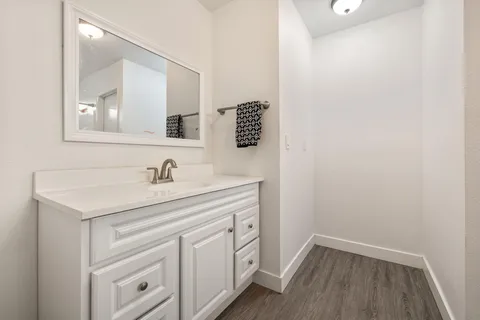 a view of a walk in closet