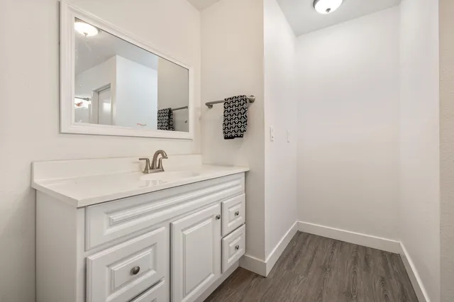 a view of a walk in closet