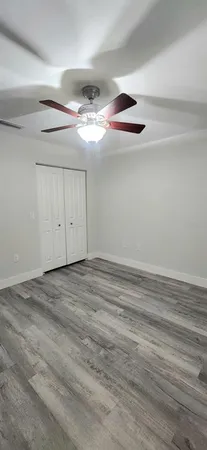 a view of a room with an empty space