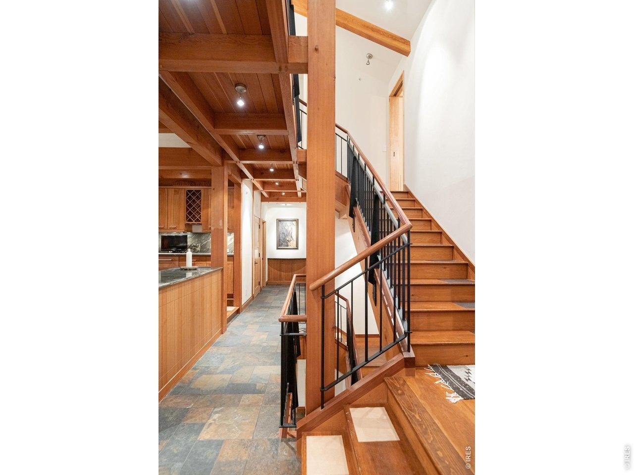 11780 Gold Hill Road Boulder, CO 80302 - Photo 12 of 32 Stairway to bedrooms & TV nook