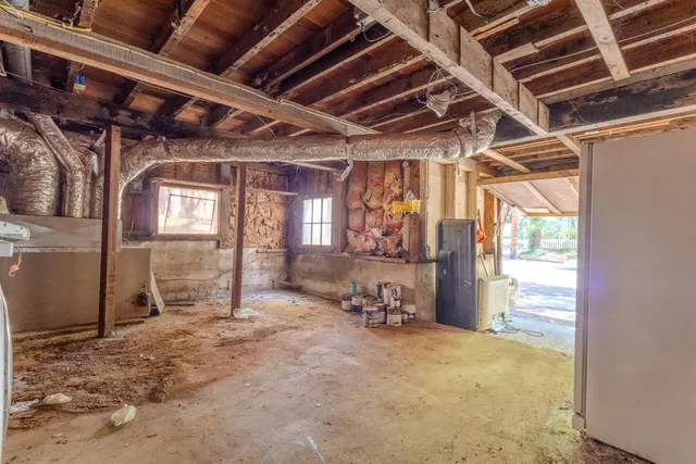 a view of storage and utility room