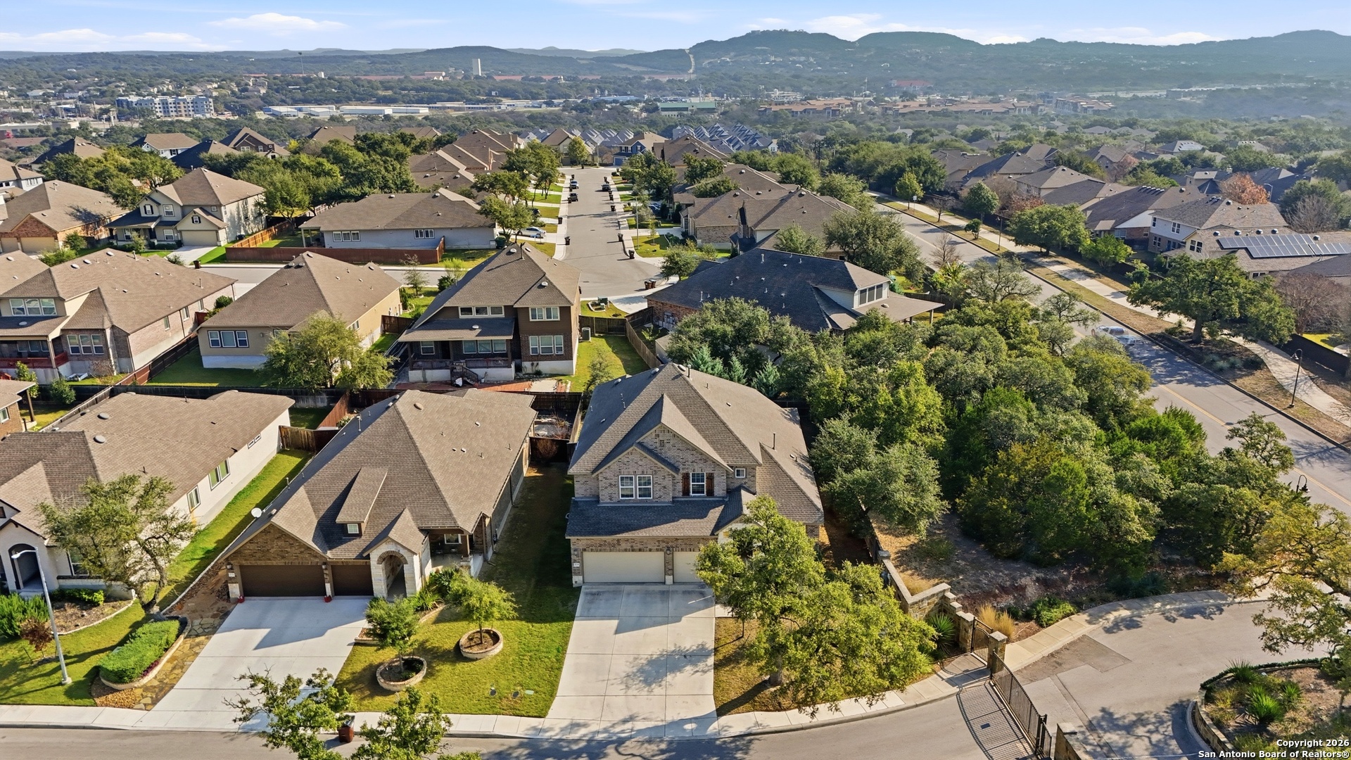8334 Two Winds San Antonio, TX 78255 - Photo 34 of 39 an aerial view of residential houses and outdoor space