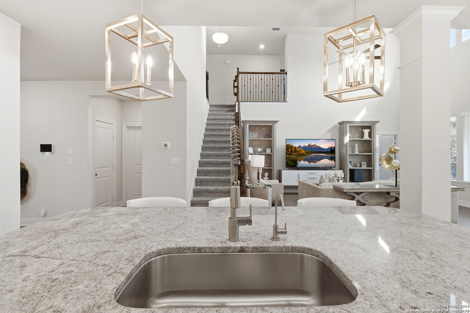 8334 Two Winds San Antonio, TX 78255 - Photo 10 of 39 a kitchen with a sink and a refrigerator