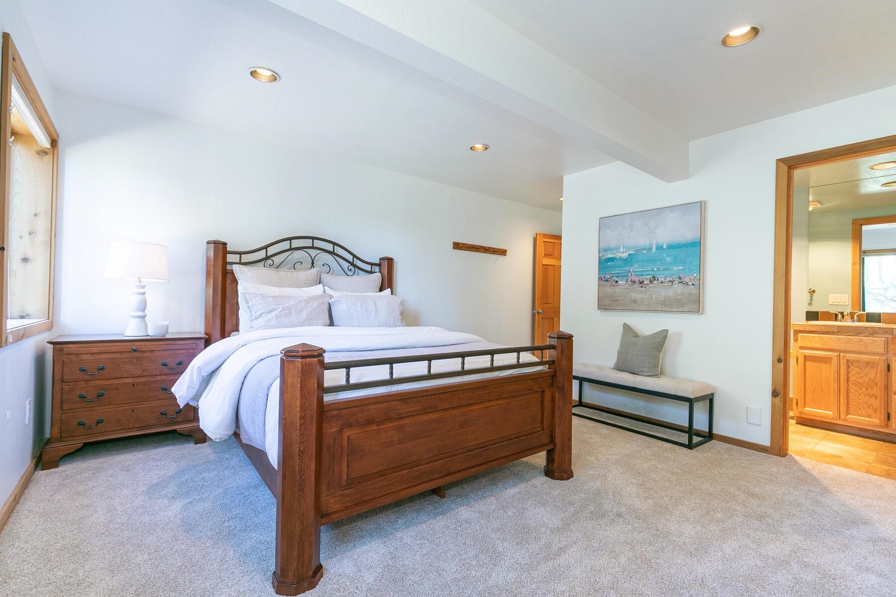 397 Skidder Trail Truckee, CA 96161 - Photo 13 of 21 a bed sitting in a bedroom next to a window