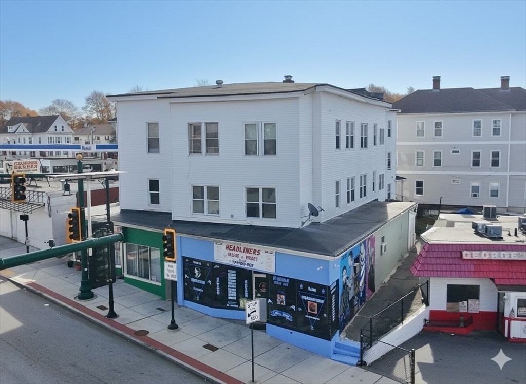 a view of a building with many windows