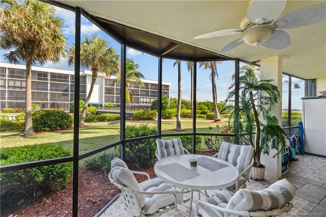 a outdoor space with furniture