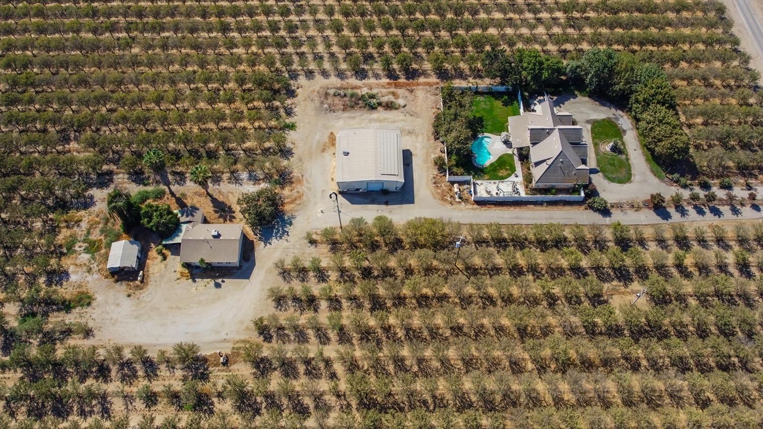 19360 Maple Street Laton, CA 93242 - Photo 51 of 53 an aerial view of residential house with outdoor space