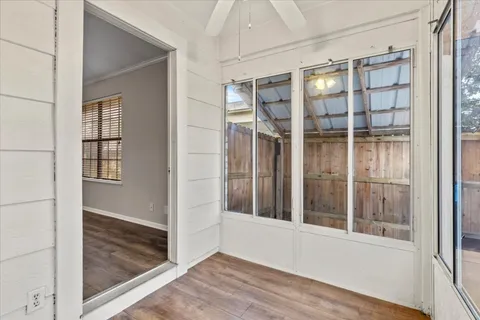 a view of front door