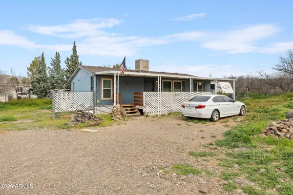 a view of a house with a patio