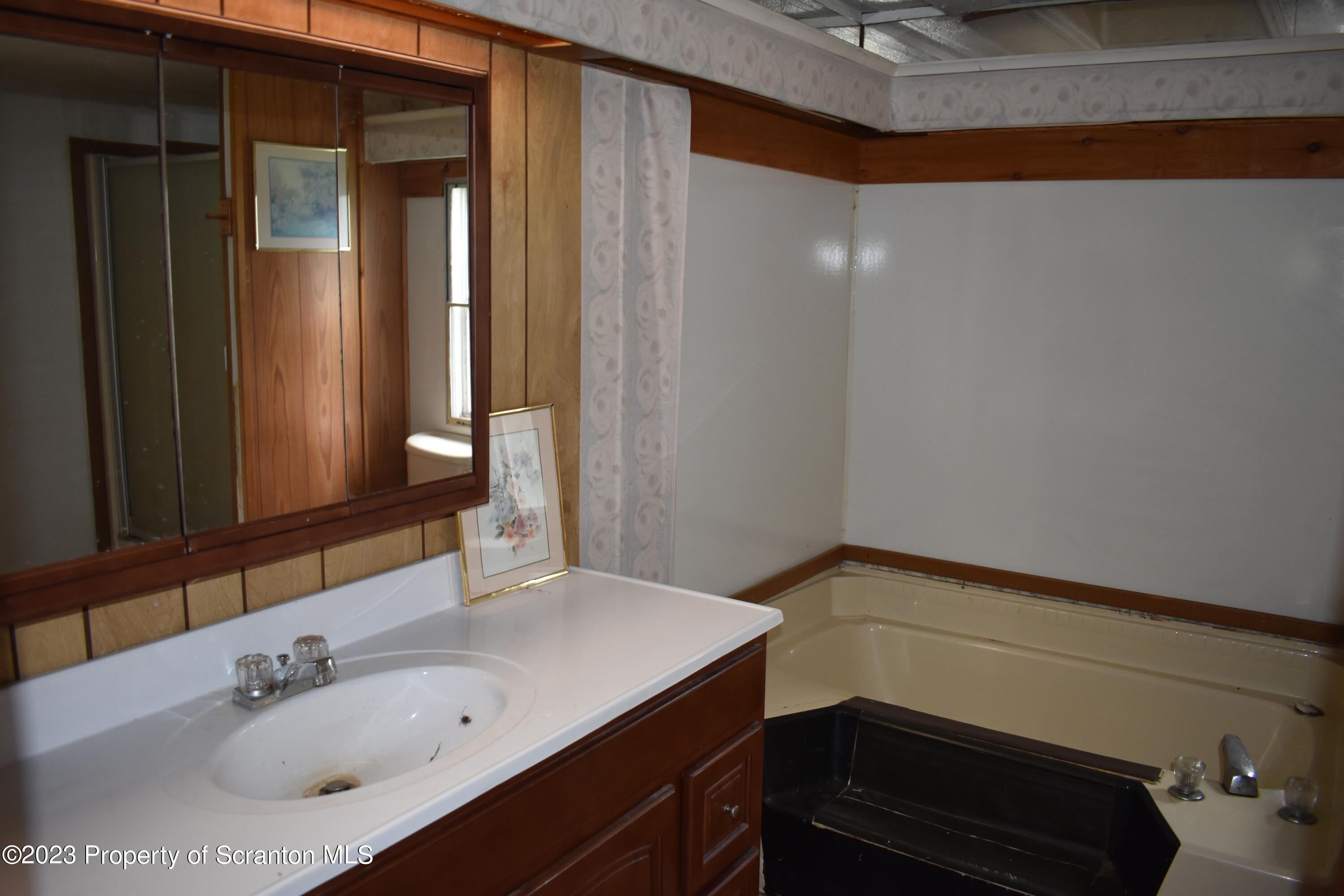 1258 Jennings Road Springville, PA 18844 - Photo 18 of 32 a bathroom with a sink and a mirror