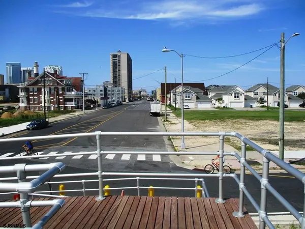 a view of a balcony with an ocean view