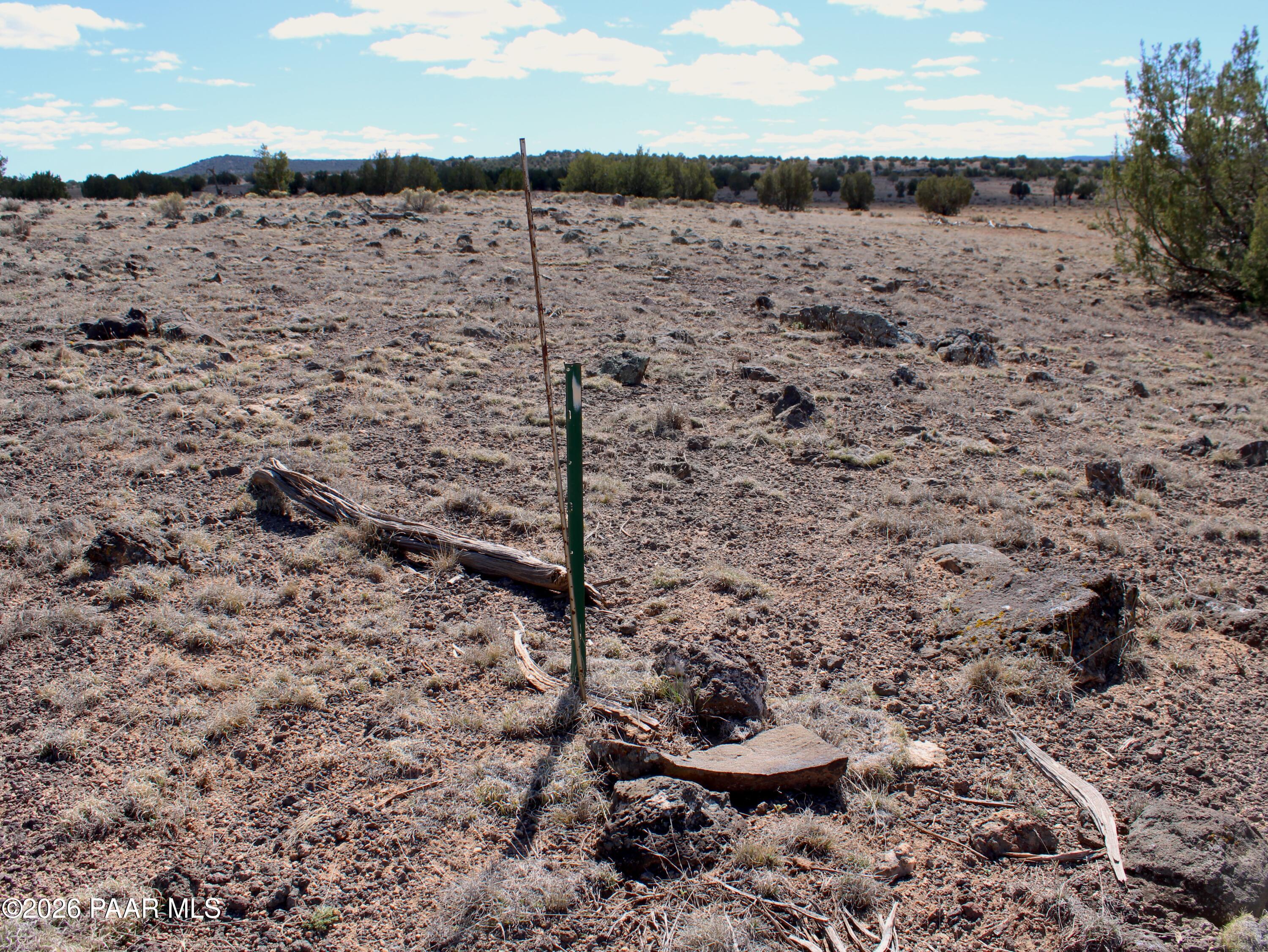 294 Crimson Hill Road Ash Fork, AZ 86320 - Photo 7 of 11 a view of a dry yard with wooden fence