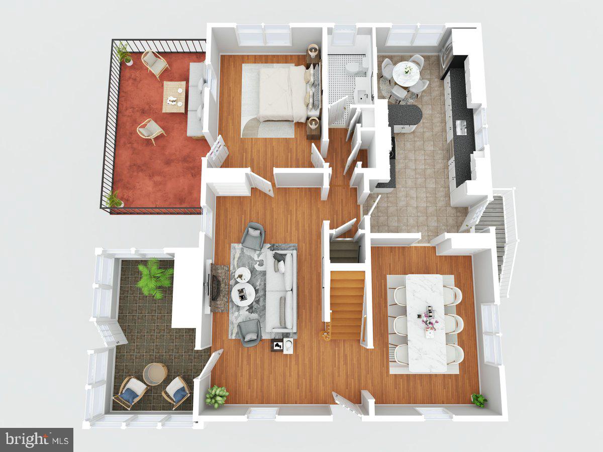 26618 Ridge Road Damascus, MD 20872 - Photo 59 of 65 Virtual simulation of staged main level layout