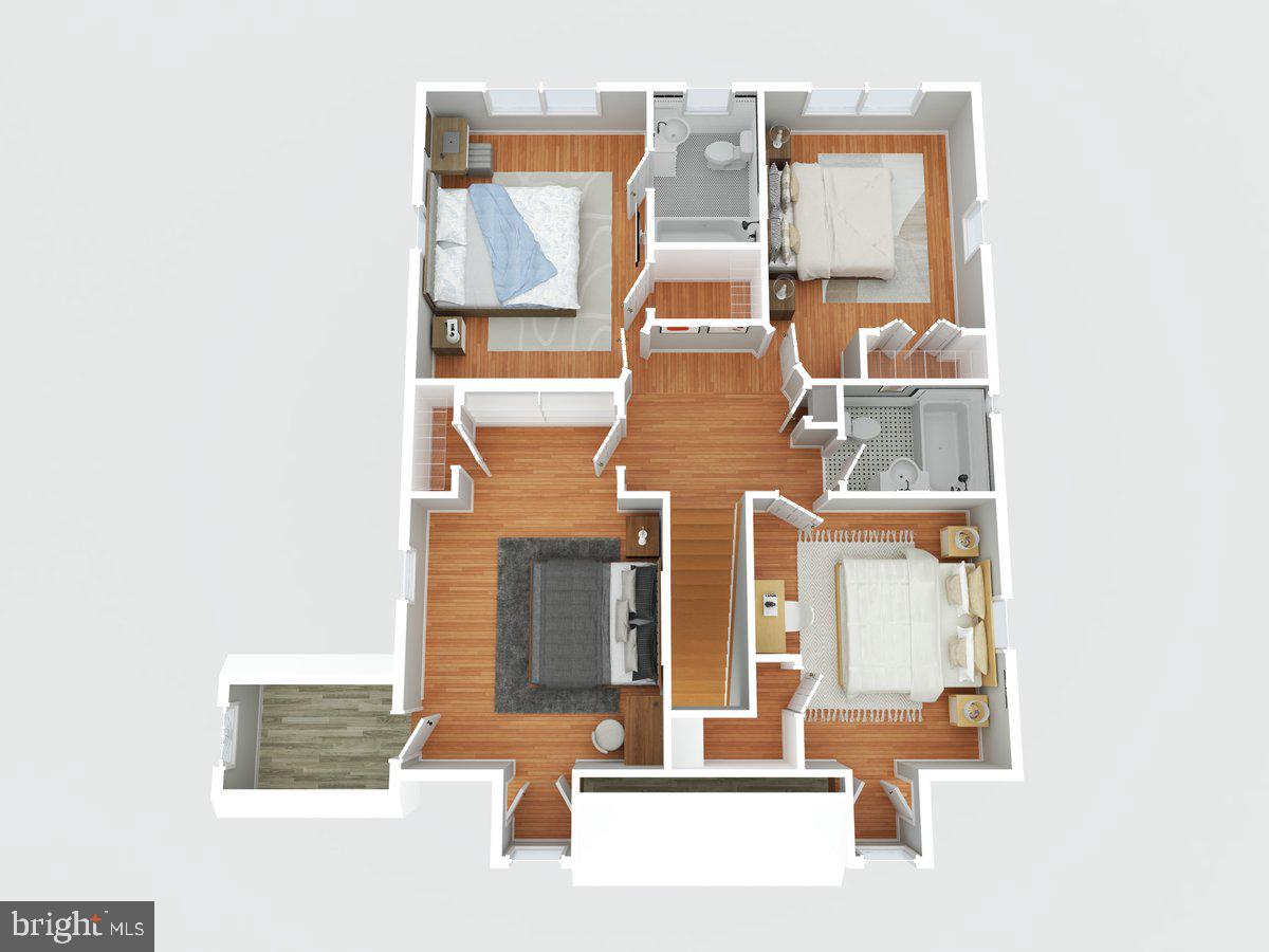 26618 Ridge Road Damascus, MD 20872 - Photo 60 of 65 Virtual simulation of staged upper level layout