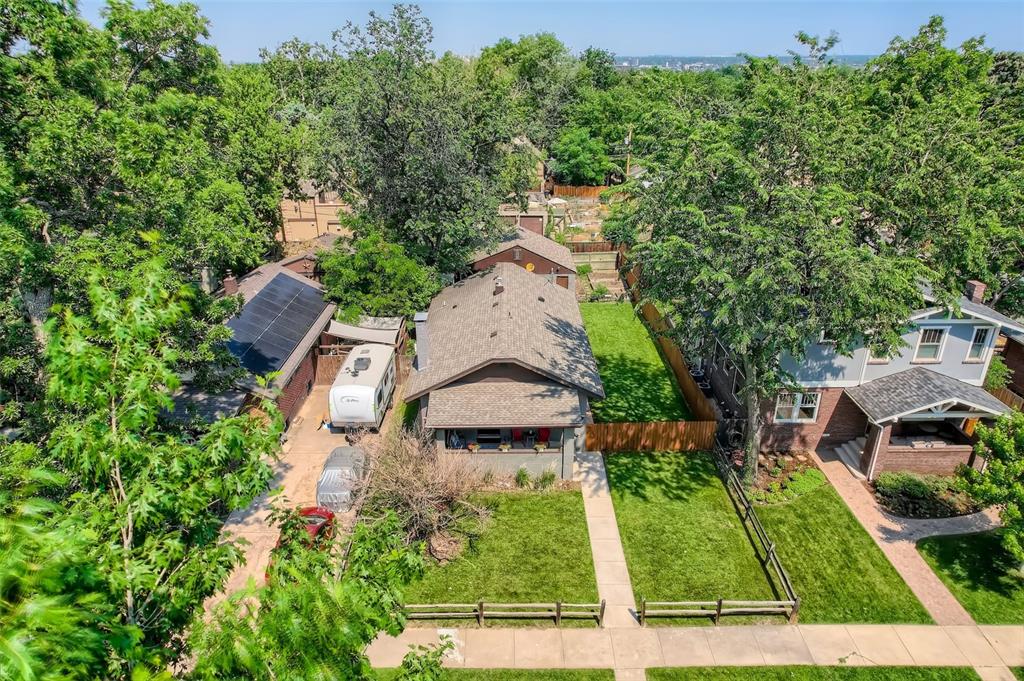4140 Decatur Street Denver, CO 80211 - Photo 28 of 33 an aerial view of multiple houses with yard