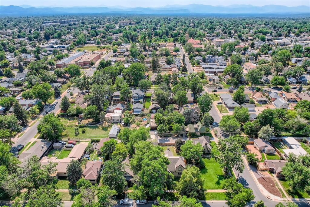 4140 Decatur Street Denver, CO 80211 - Photo 10 of 33 an aerial view of a city with lots of residential buildings