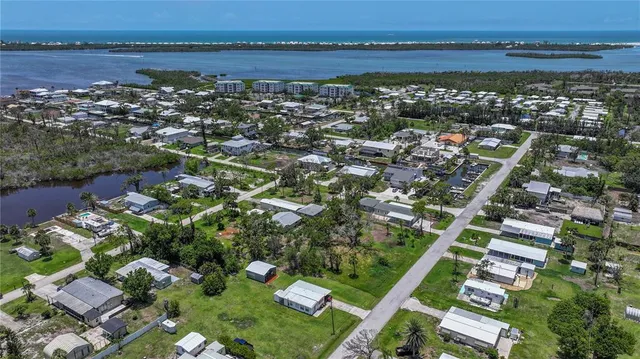 an aerial view of multiple house