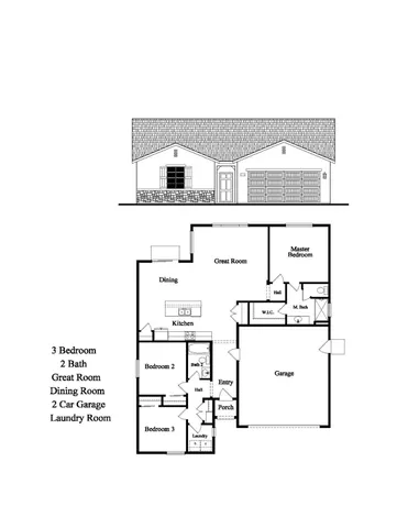 a picture of a bench in room