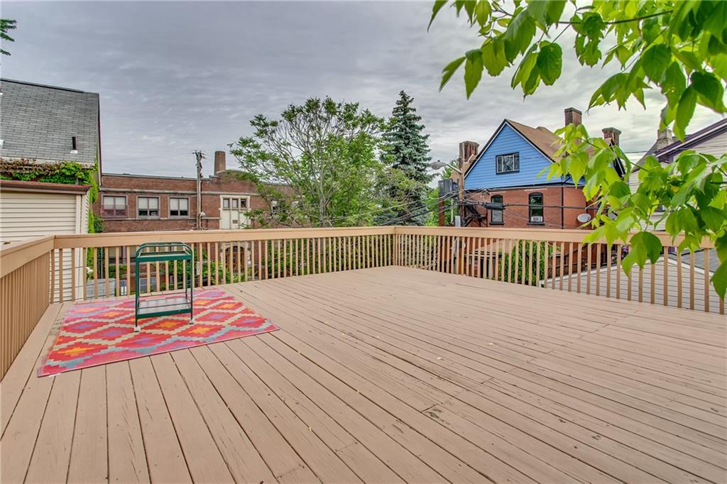 705 Filbert Street Pittsburgh, PA 15232 - Photo 24 of 25 This deck is ready for some sunbathing, a cool drink, a hammock and umbrella. Can you see yourself enjoying this spot?