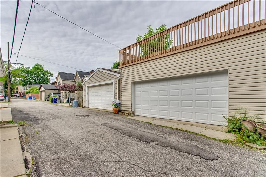 705 Filbert Street Pittsburgh, PA 15232 - Photo 25 of 25 Very large, over sized two car garage, with automatic door opener and that awesome upper deck!