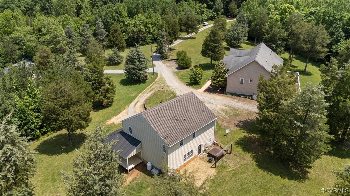 4060 Foxrun Road Powhatan, VA 23139 - Photo 43 of 50 an aerial view of a house with yard