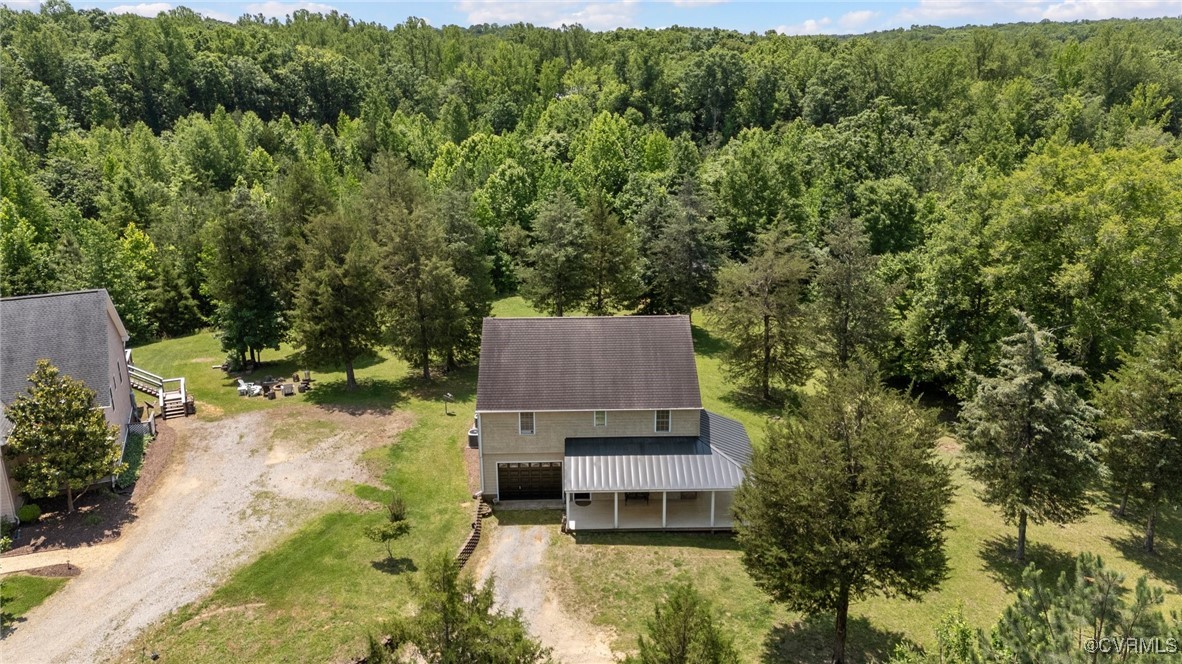 4060 Foxrun Road Powhatan, VA 23139 - Photo 44 of 50 an aerial view of a house with a yard