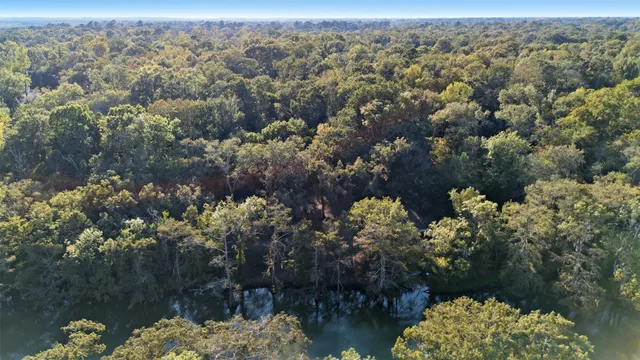 an aerial view of house with yard and mountain view in back