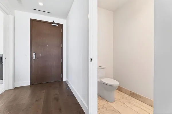 a view of bathroom with a toilet