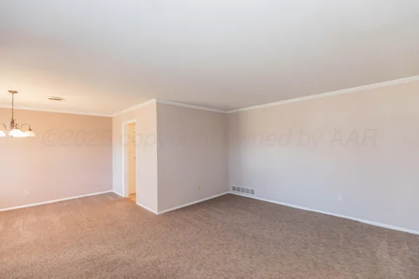 a view of an empty room