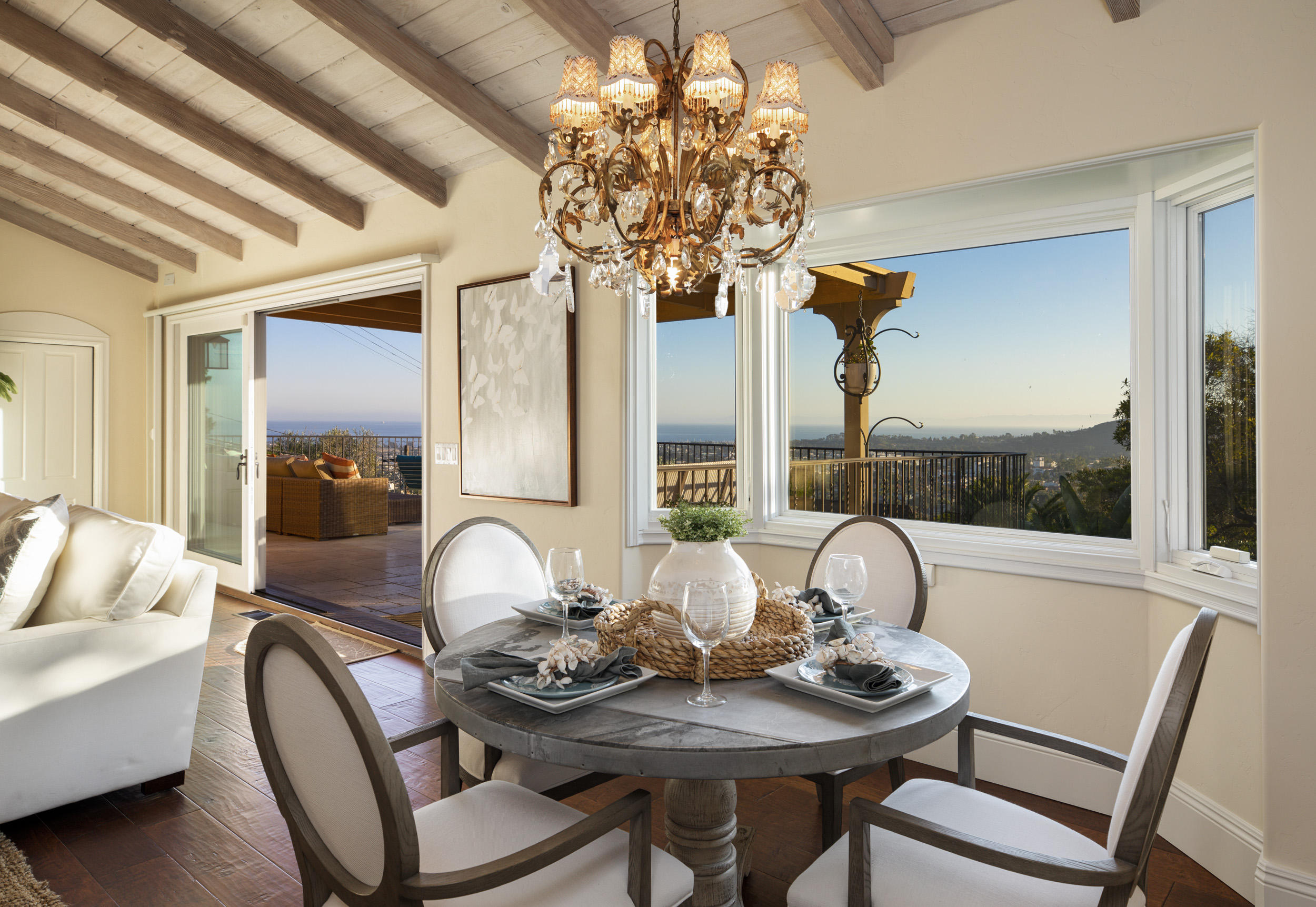 1603 Oramas Road Santa Barbara, CA 93103 - Photo 8 of 23 Dining Room w/ Bay window Views