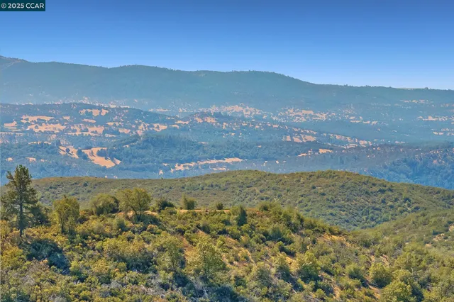 a view of city and mountain