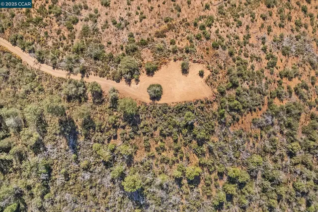 a view of a dry yard with a dry yard