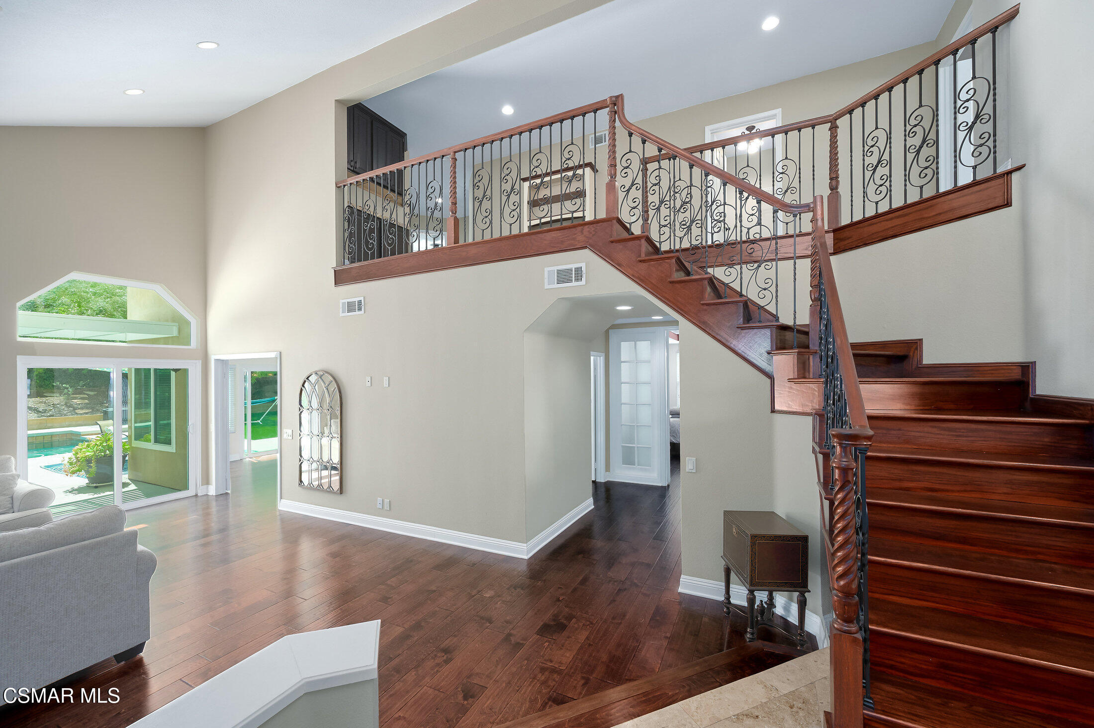 12142 Cherry Grove Street Moorpark, CA 93021 - Photo 3 of 36 a view of entryway and hall with wooden floor
